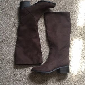 Brown Suede Boots